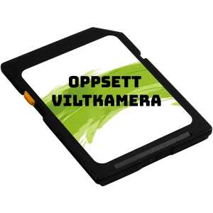 Oppsett av viltkamera inkludert minnekort 32 GB + 8.stk Japcell Alkaline batterier