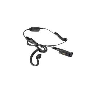 Hytera hodesett med ørebøyle, PTT/Mic kabel