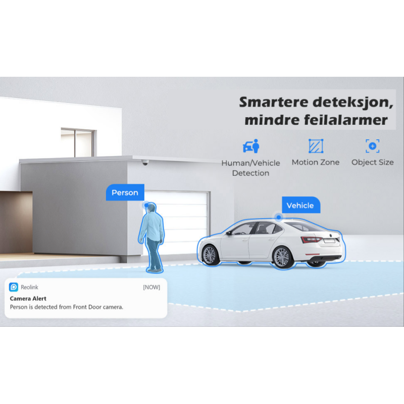 Reolink RLC-842A 4K dome PoE kamera med AI og 5X optisk zoom - Bilde 3